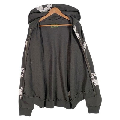 DENIM TEARS 24SS Rhinestone Cotton Wreath Zip Hoodie Sweat Vintage  