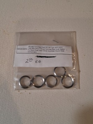 Ultimate Arms Gear 5/8x24 Stainless Steel Crush Washers   5 Pack   .308