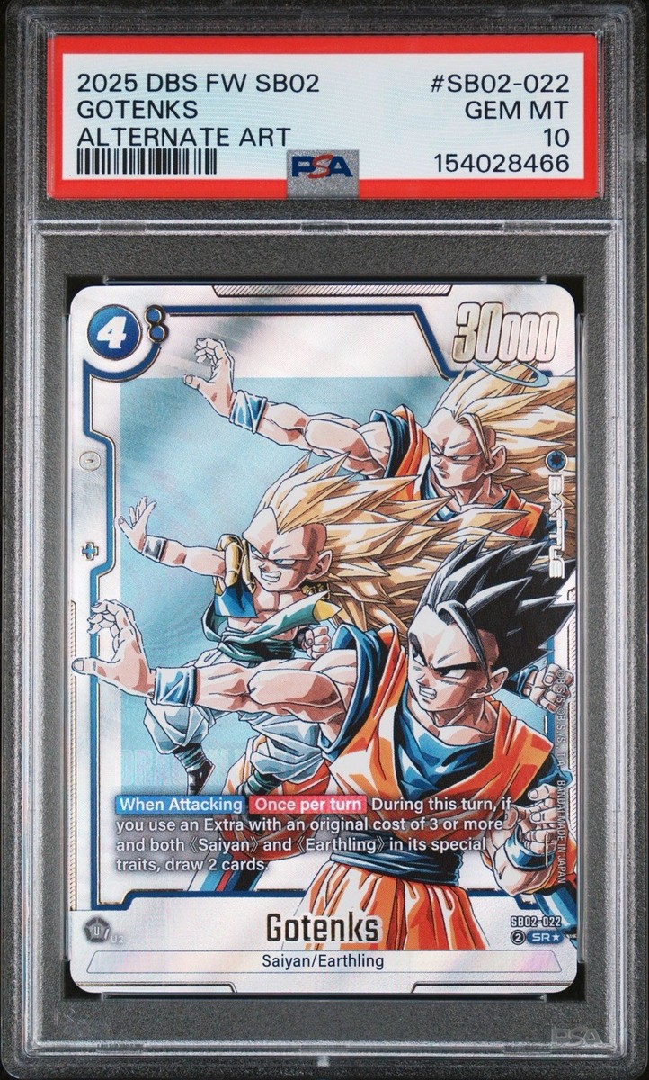 2025 Dragon Ball Super Fusion World SB02-022 Gotenks Alt Art PSA