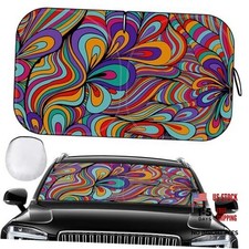Windshield Sun Shade - Car Sun Shade Windshield, Reflector Sunshade Black