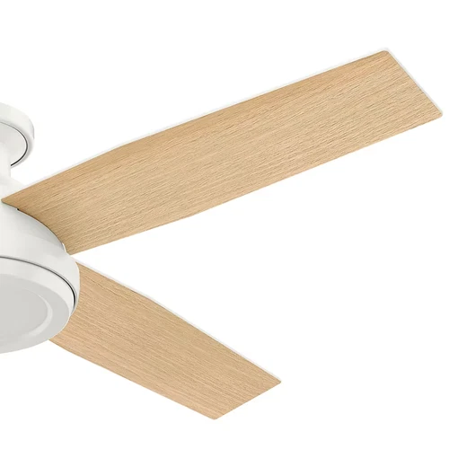 Hunter Dempsey 52" Indoor Flush Mount Ceiling Fan in Fresh White - Picture 9 of 9