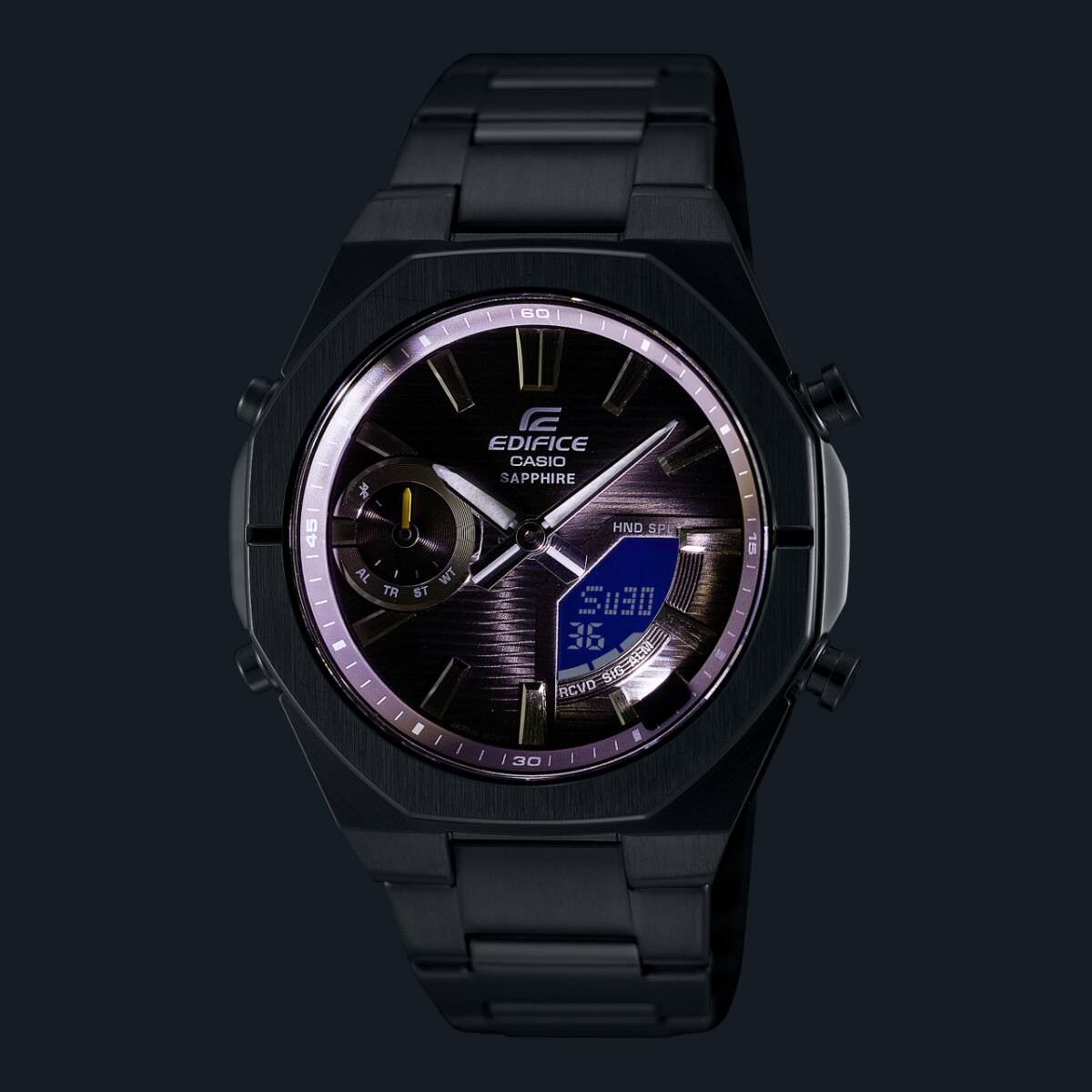 CASIO EDIFICE ECB-S10D-8A Quartz Sapphire Mobile link Stainless