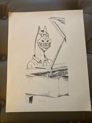 RARE James (Jim) Christensen Disney Composer 1960 Original Drawing