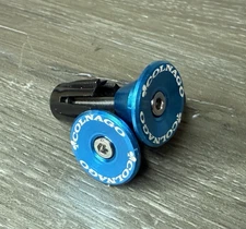 Colnago Repop Bicycle Bike Handlebar Bar End Plugs Blue Road Bike