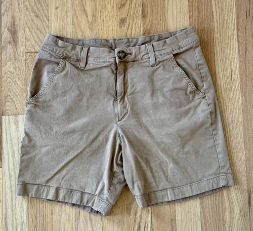Chubbies Khaki Brown The Staples 7" Flat Front Chino Shorts Men's Size 30 Resort