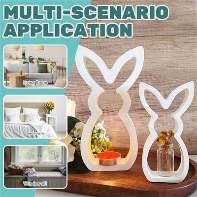 Hollow Easter Hare Silicone Molds Heat Resistant for Epoxy Resin Soap
