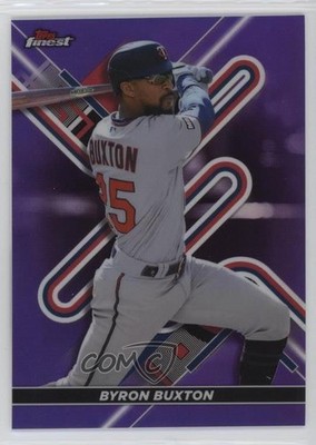 2022 Topps Finest Purple Refractor 18/250 Byron Buxton #68 et6