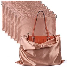 PlasMaller Dust Cover Storage Bags Silk Cloth with 19.6 x 15.7 in Pink