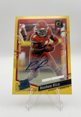 2023 Panini Clearly Donruss - Rashee Rice #79 Autograph Gold /5 (Jersey Match)