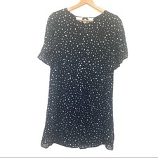 Anthropologie Dress Sz XS Women's Cloth & Stone Sweetheart Mini Black & White