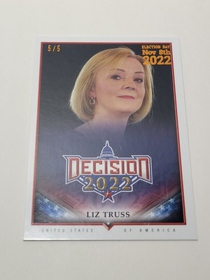 Decision 2022 Liz Truss #161 Prime Minister United Kingdom Bronze Foil #5/5