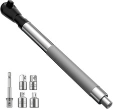 3/8" Offset Extension Wrench, Impact Ratchet Extender for Electric Drill, with 1