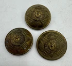 LOT 3 Vintage WW2 era British Scots Guards Uniform Buttons Scottish Military