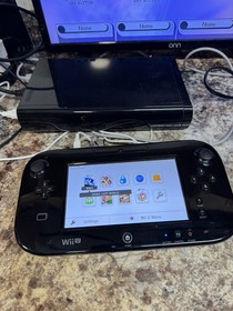 Nintendo Wii U 32GB Home Console Bundle - Black w/ super smash bros 