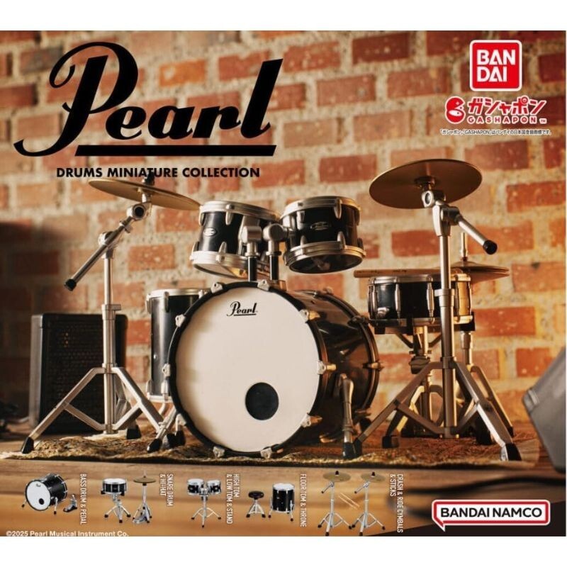 その他 Pearl Drums Fender Miniature Collection BANDAI Pearl Drums Miniature Collection Complete Set Figure