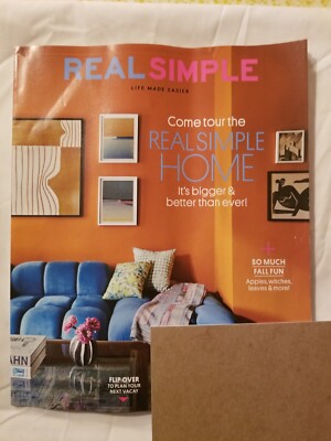 Real Simple Home Fall Halloween October 2024 *Label Not Cut/Altered*