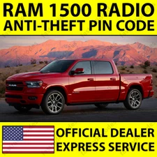 ✅RAM 1500 CAR RADIO ANTI-THEFT UNLOCKING PIN CODE FOR ALL MODELS✅