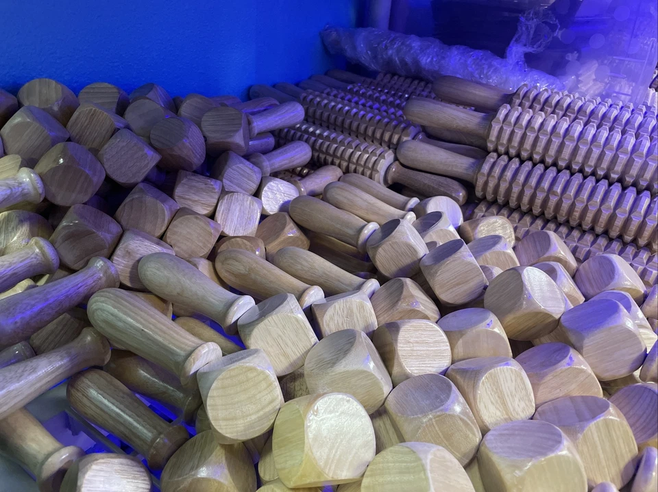 Kit/Juego de herramientas de terapia de madera colombiana 8 piezas, la mejor oferta que hay herramientas básicas Foto 2 de 4