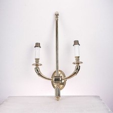 applique vintage in ottone stile candelabro