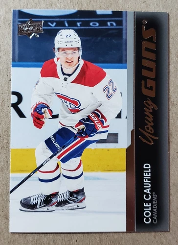 2021-22 Upper Deck Young Guns Cole Caufield RC #201 Montreal Canadiens Rookie