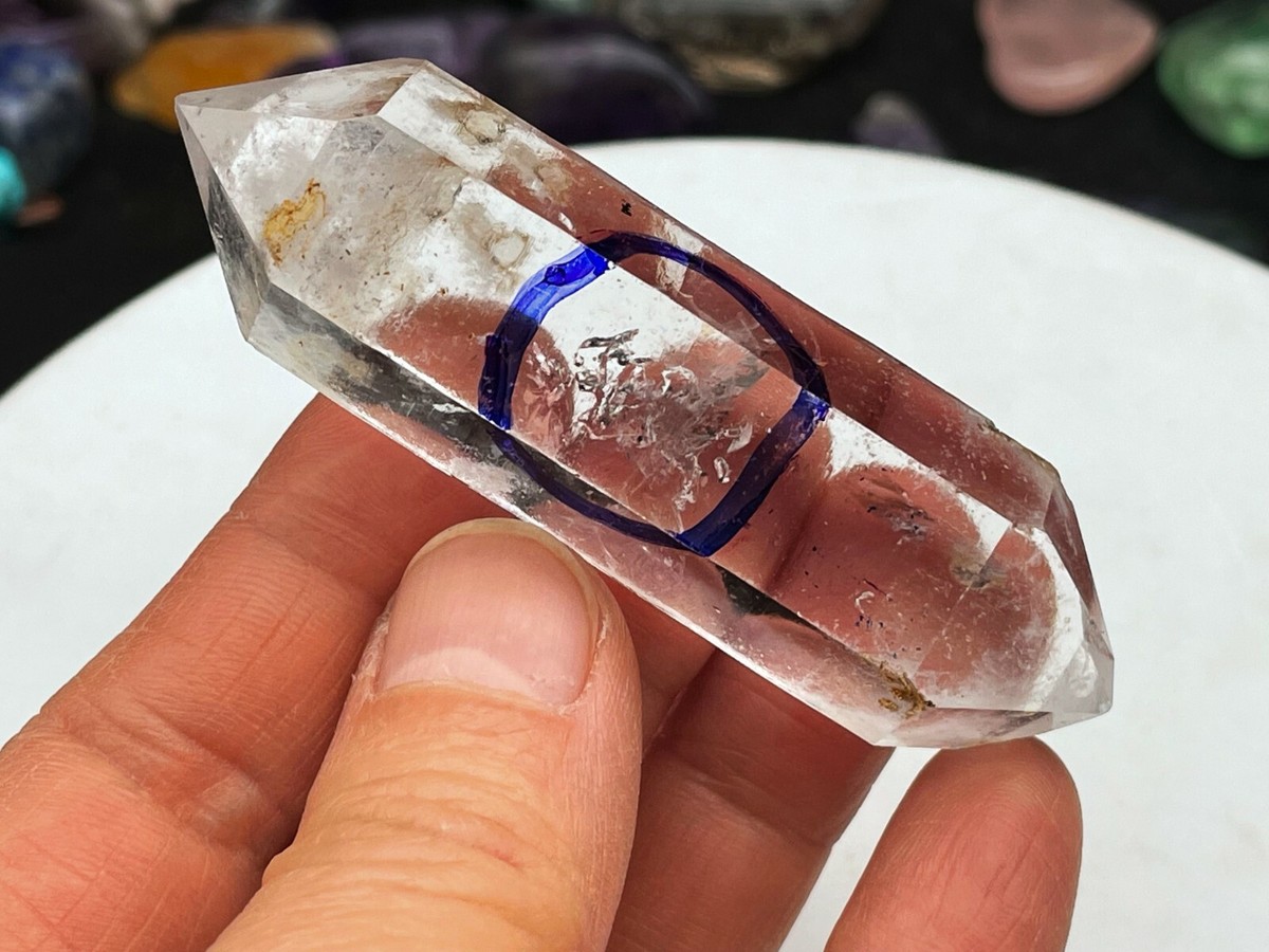 Enhydro quartz crystal Moving bubble Home Decor Raw Crystals and