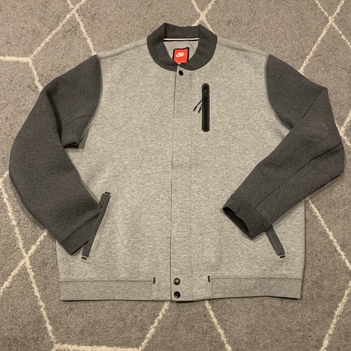 Nike Tech Zip Up Bomber Varsity Jacket 