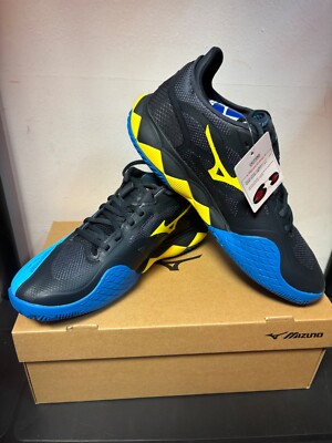 Men s Mizuno Wave Enforce Tour AC Tennis Shoes Blue/Yellow