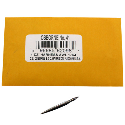 12 Pk. CS Osborne No. 41 Harness Awls, 1-1/4'' Long