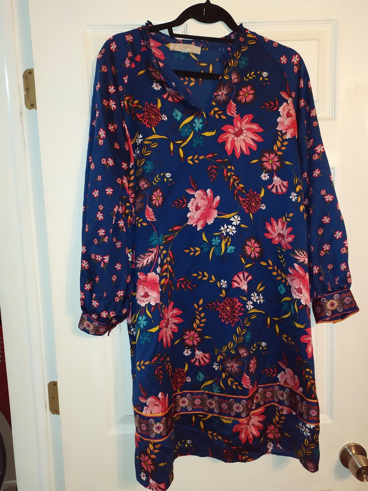 Wildflower Peasant Dress LOFT medium Gem