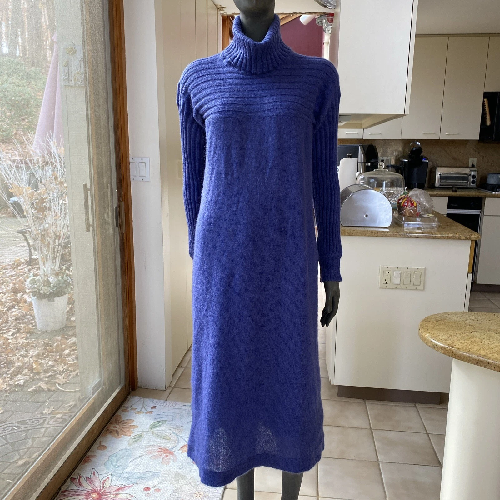 Robe pull longue mohair vintage G Gucci époque S/m années 70