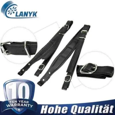 MARKENLOS 2PCS Akkordeongurte Ledergurt Schultergurt PU Für 80 bis 120 bass Akkordeon DE
