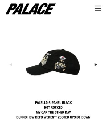 PALACE skateboards キャップ 黒　最終価格 パレス Palace Pigment P 6-Panel SS22 2022春夏 (Palace
