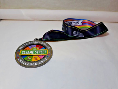 Get to Sesame Street Challenge 2022 Medal VRC Virtual Running You Did It 500m