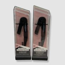26 TWEEZERMAN Black Precision Folding Brow Razor 2-Pack