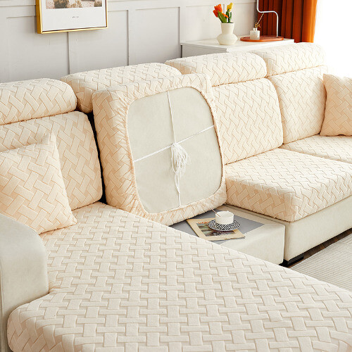 Dick Jacquard Stretch Sofa Sitz Kissenbezug Schonbezug Bezug Schnitt Couch - Bild 27 von 33