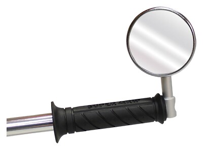 Open Box Bike-It Universal Bar End Mount Mirror With Black Alloy Stem