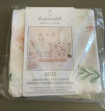 the peanutshell "ROSE" Baby Contoured Changing Pad Cover 16 x 32 BRAND NEW