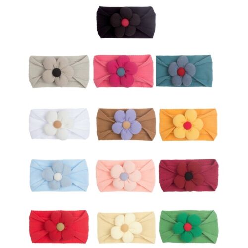 Elastic Floral Hair Baby Cute Flower Headband for Toddler Infant - Picture 1 of 19
