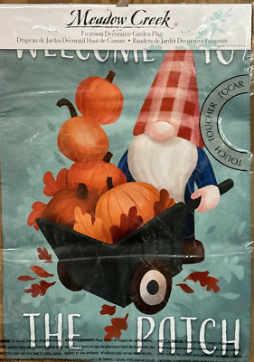 Meadow Creek Gnome 12.5'' x 18'' Garden Flag Double Sided