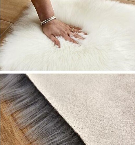 Fluffy Rugs Anti-Skid Shaggy Area Dining Room Carpet Floor Mat Home Bedroom Soft - Picture 11 of 26