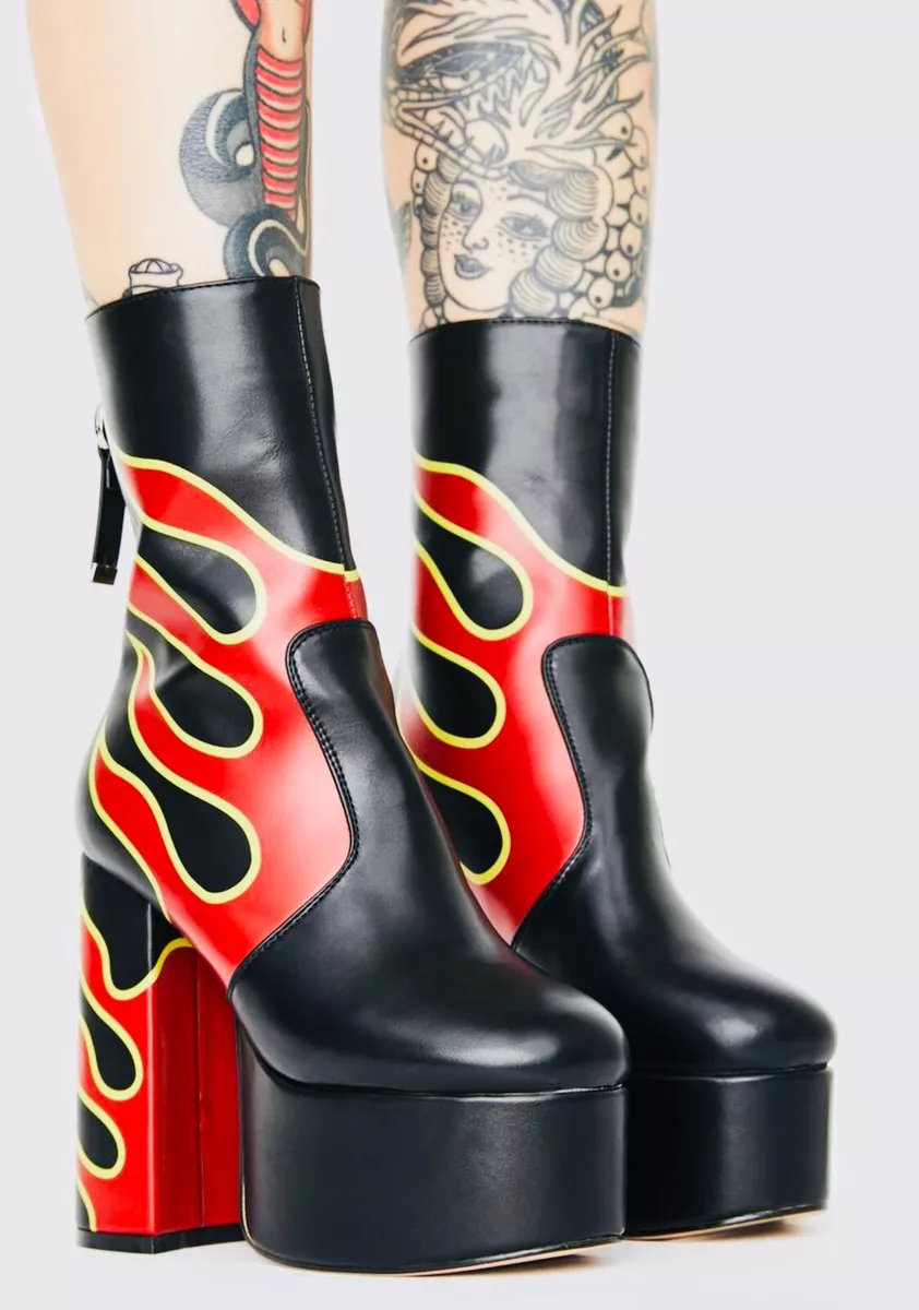 Flame platform best sale boots