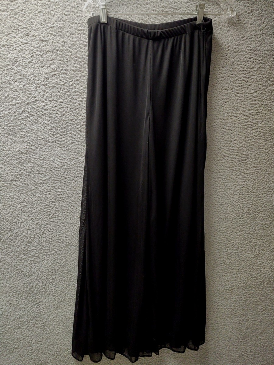 msk mesh wide-leg dress pants Msk Petite Mesh Glitter Overlay Pants at Foxvalley Mall in Aurora, IL