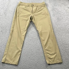 Swiss Tech Pants Mens 30X30 Beige Straight Casual Outdoor Chino Stretch