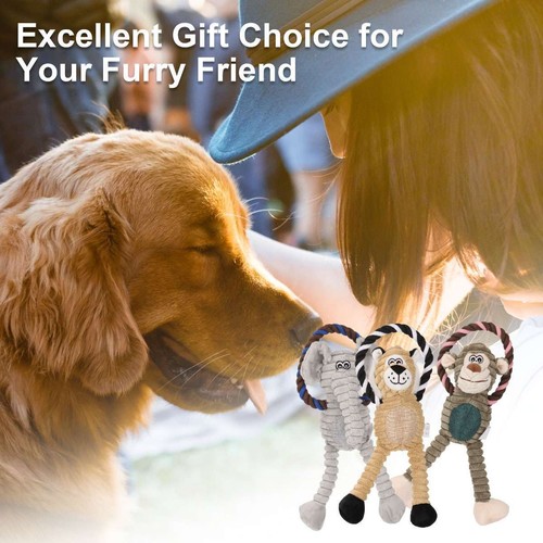 Juguetes chirriantes para perros juguete de peluche duradero para cachorro perros grandes pequeños mascotas chirrido regalo - Imagen 2 de 15