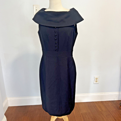 Alex Marie Dress Womens 4 Black Sheath Formal Cocktail | eBay