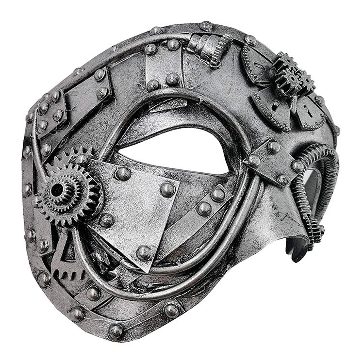 Steampunk Phantom Masquerade Cosplay Medieval Retro Mask CyberPunk Halloween Cos - Image 4 of 4