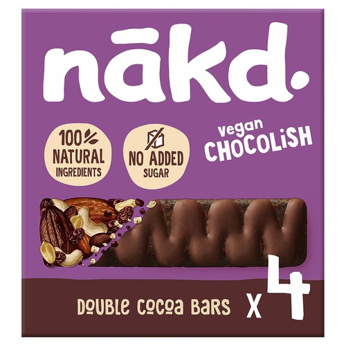 NAKD Fruit & Nut Wholefood Bar Raw Vegan Gluten Free No Added Sugar 4 x