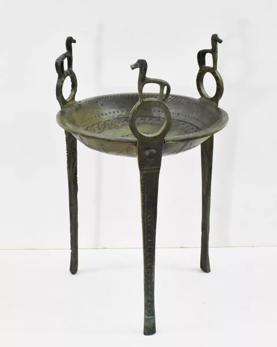 Bronze small Tripod with Horses - Homer Winner Prize - Apollo Delphi Oracle  | eBay