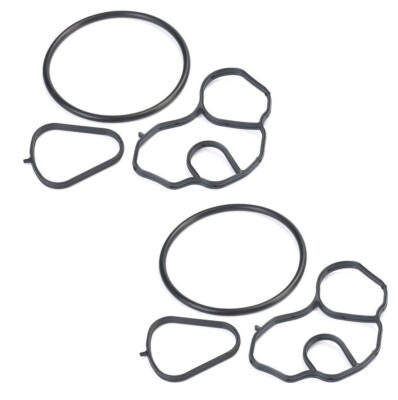 Elring Set of 2 Engine Oil Filter Housing Gaskets For Mini R55 R56 R58 Cooper