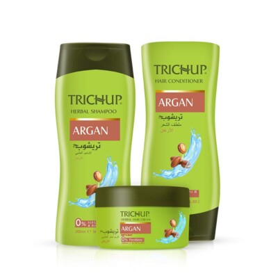 Trichup Argan Herbal Hair Care Kit For Soft, Shiny & Bouncy Hair (Shampoo 200ML)